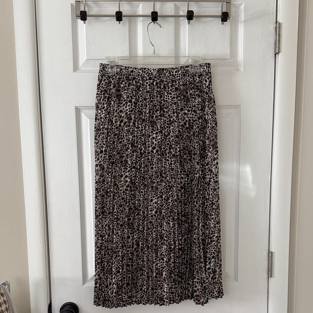 Leopard Print Maxi Skirt